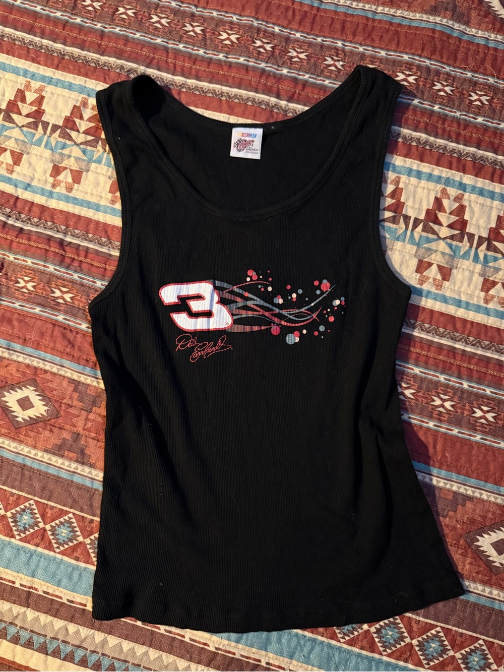 NASCAR Winners Circle Black Ribbed Tank